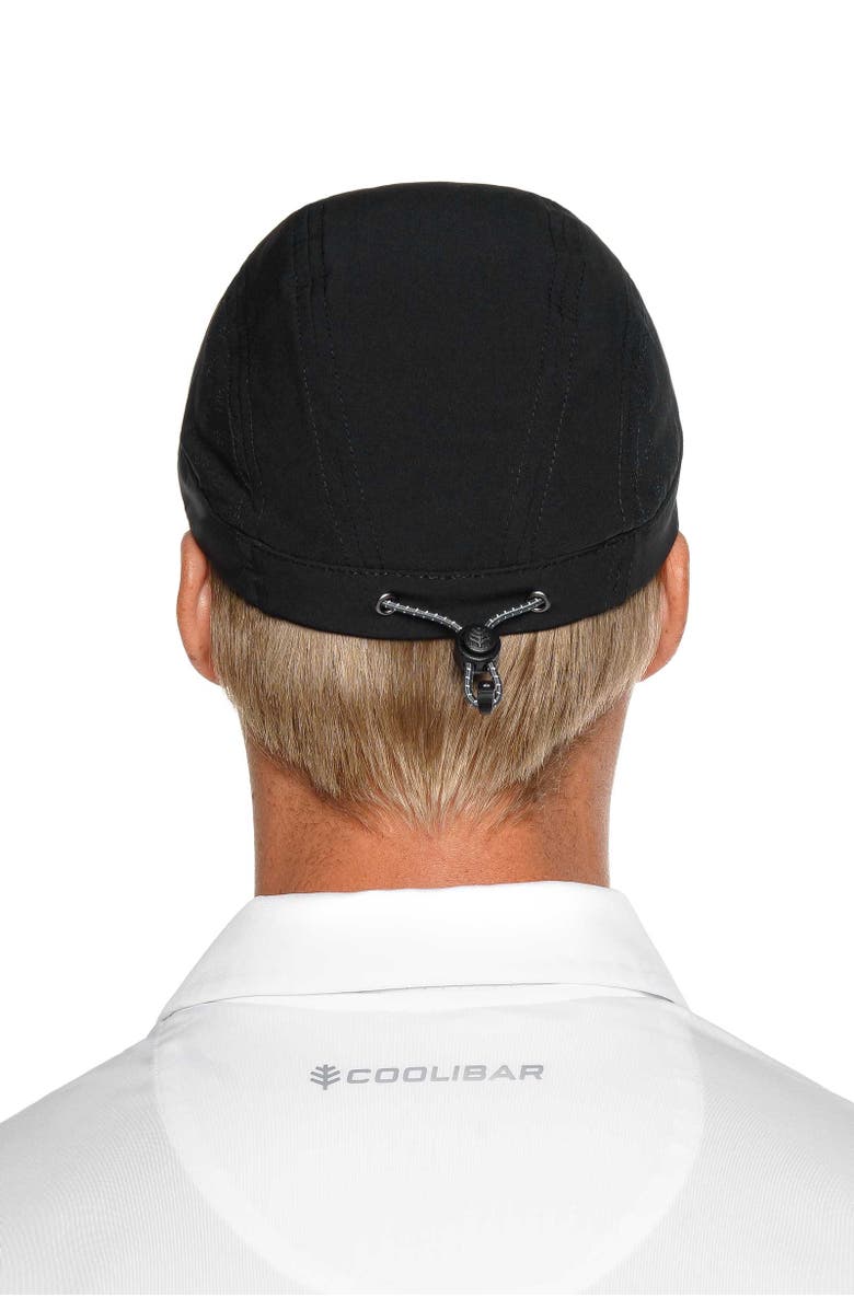 Coolibar Sports Cap with Removable Neck Drape - UPF 50+ Sun Protection - Agility, Alternate, color, Black