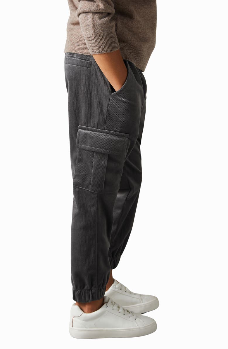 Reiss Kids' Aymos Sr. Corduroy Tapered Cargo Pants, Alternate, color, 