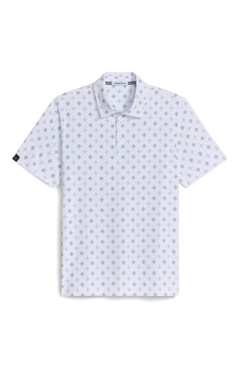 ASHWORTH GOLF Cooper Polo, Main, color, White/Club Green