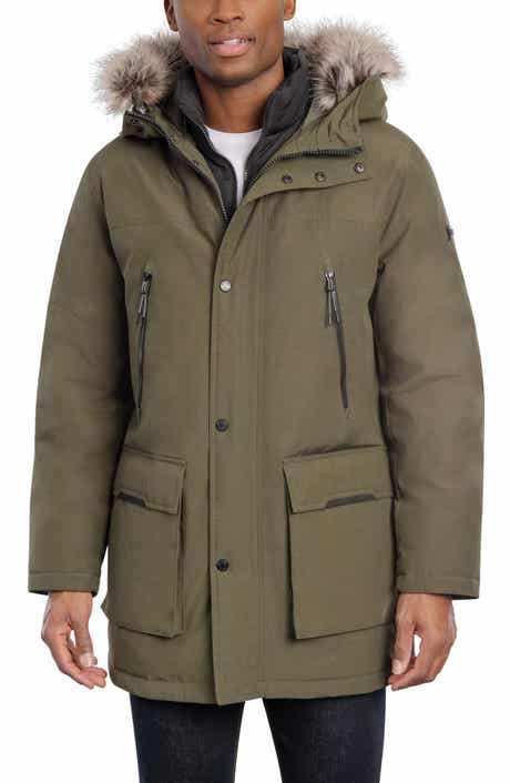 Michael Kors Benson Faux Fur Trimmed Hooded Jacket