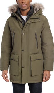 Michael Kors Benson Faux Fur Trimmed Hooded Jacket