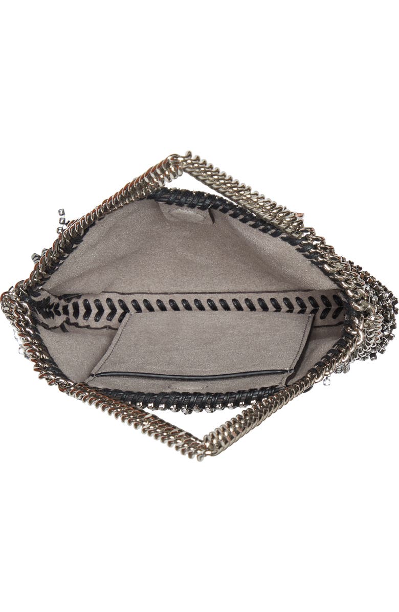 Stella McCartney Mini Falabella Crystal Fringe Shoulder Bag, Alternate, color,