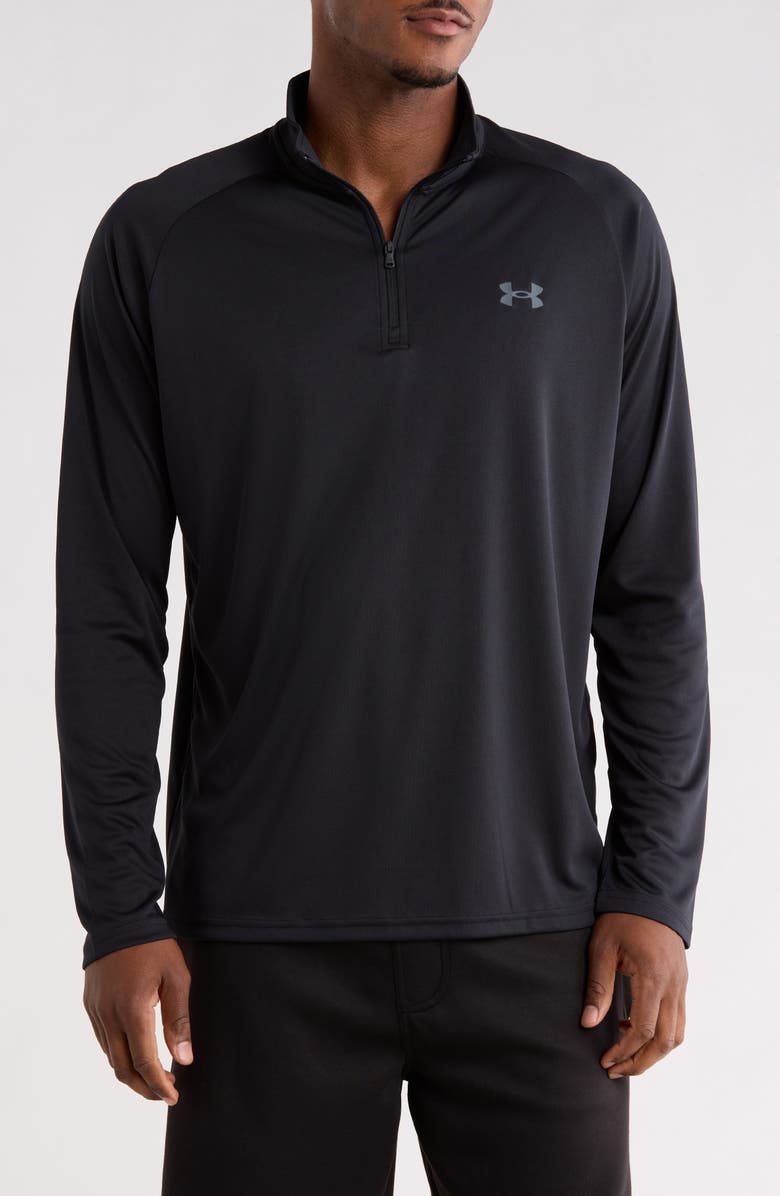 Under Armour UA Velocity 2.0 Quarter Zip Pullover, Main, color, Black