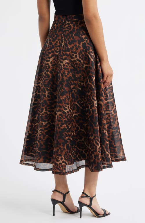 Anne Klein A-line Midi Dress In Multi