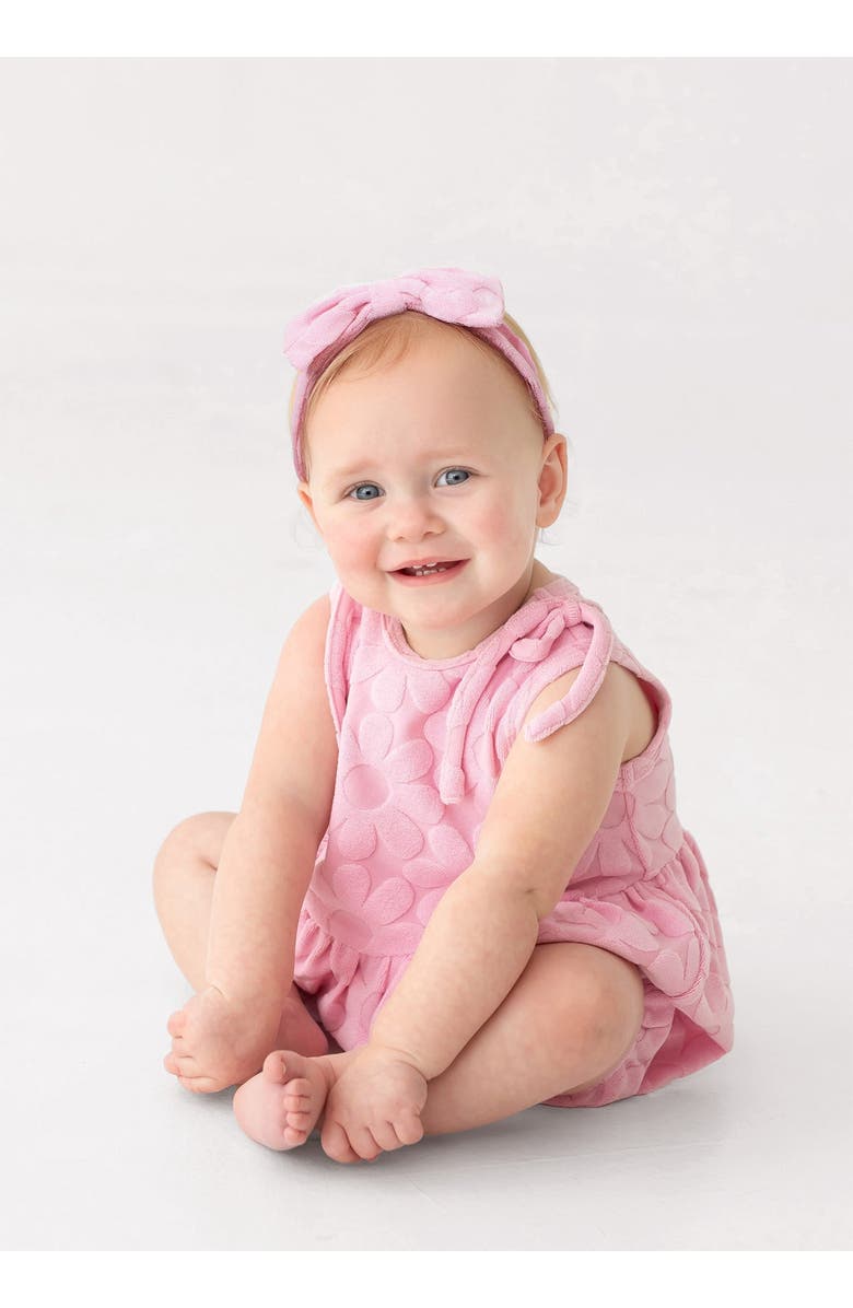 Mabel + Honey Tilly Sleeveless with Knot Detail Romper, Alternate, color, Pink