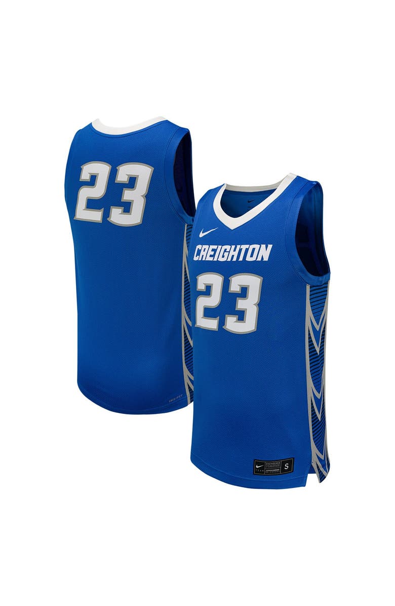Nike Men's Nike #23 Blue Creighton Bluejays Replica Basketball Jersey, Main, color, 