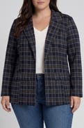 Liverpool Los Angeles Plaid Boyfriend Blazer
