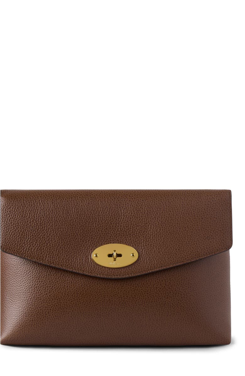 Mulberry Large Darley Cosmetic Pouch, Main, color, Oak