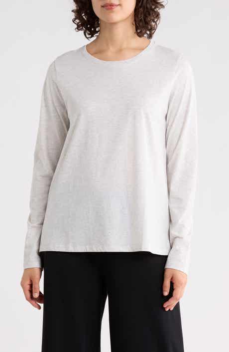 Eileen Fisher Organic Cotton Long Sleeve T-Shirt