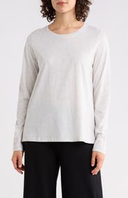 Eileen Fisher Organic Cotton Long Sleeve T-Shirt