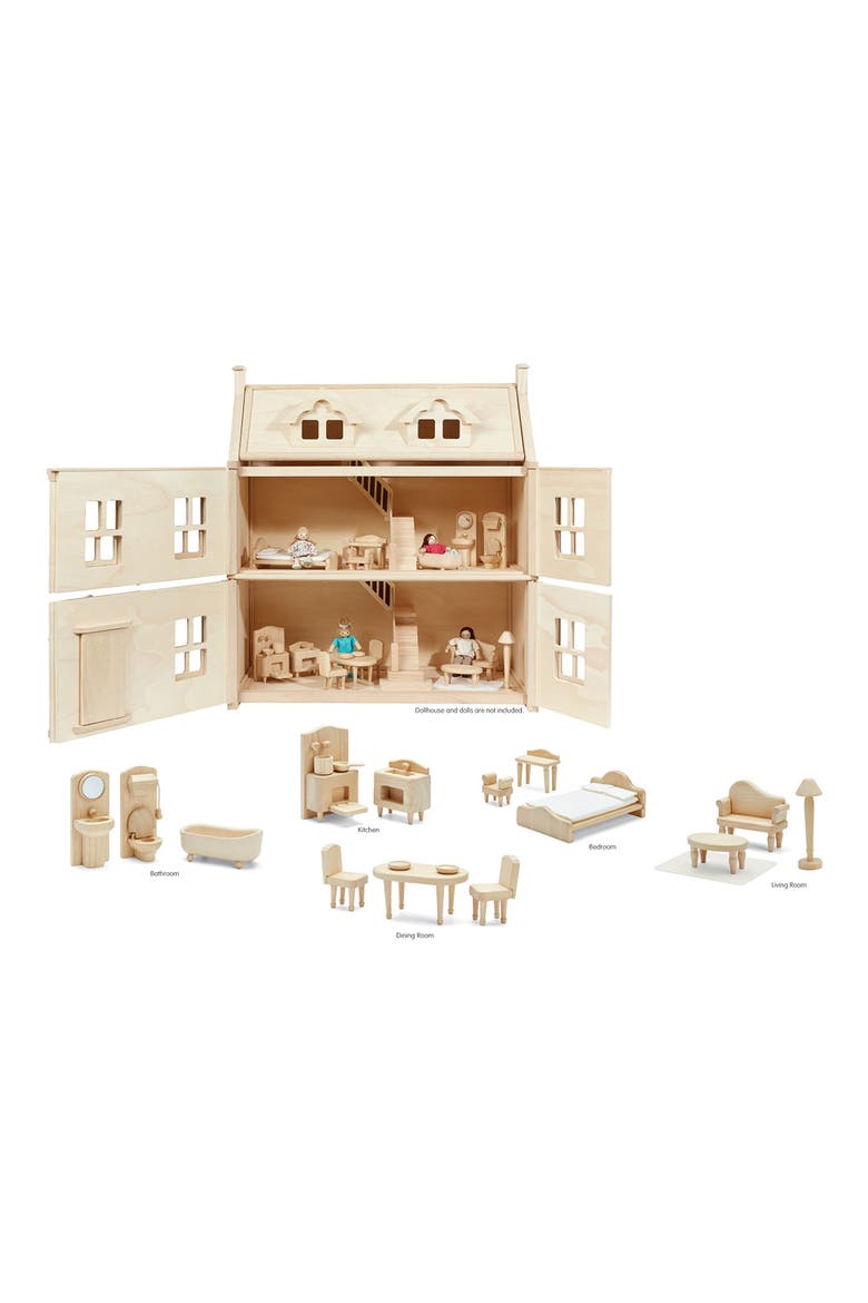 Victorian Dollhouse Furniture Set, Main, color, NATURAL