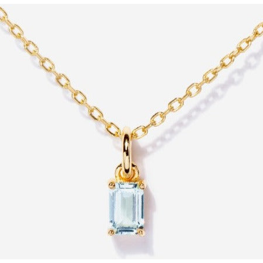 Little Sky Stone Birthstone Necklace In Blue