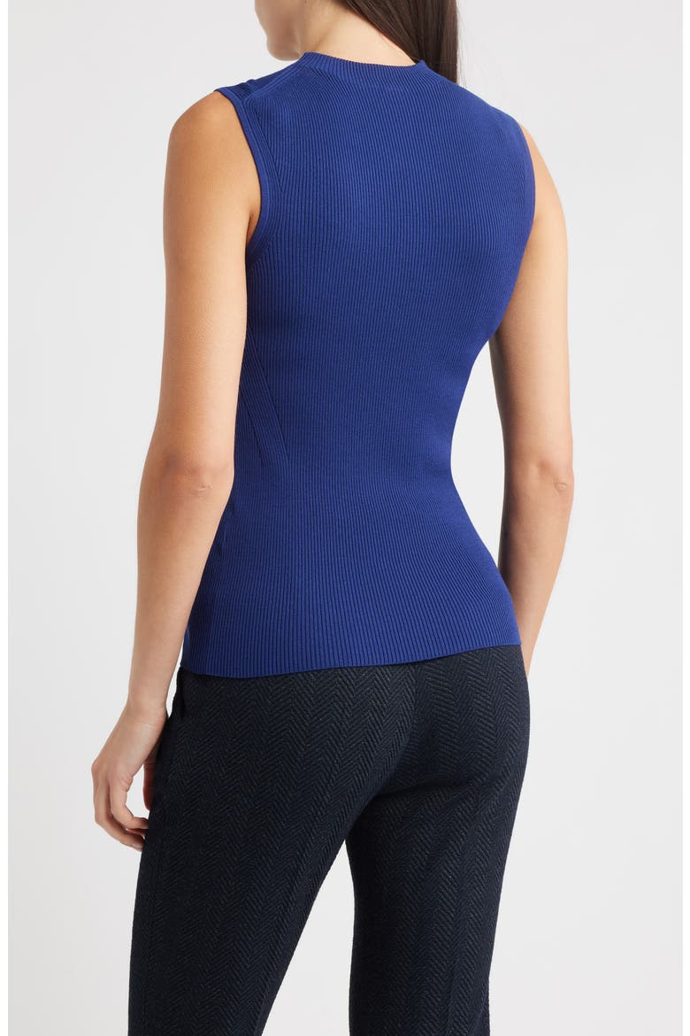 Feskies Mock Neck Sleeveless Rib Sweater, Alternate, color, SODALITE