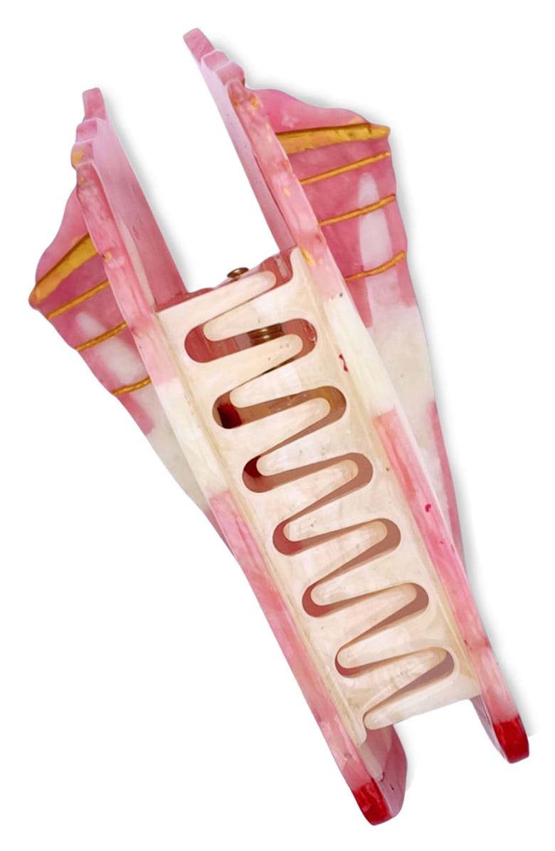 Solar Eclipse Strawberry Smoothie Hair Claw Clip, Alternate, color, 