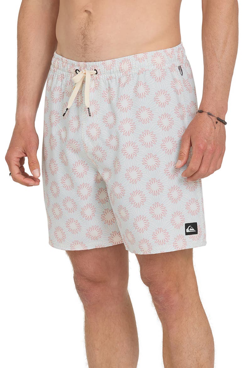 Ocean Mayhem Volley Swim Trunks, Alternate, color, BONE WHITE