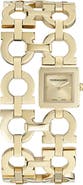 FERRAGAMO Double Gancini Catwalk Double Bracelet Watch, 19mm x 19mm