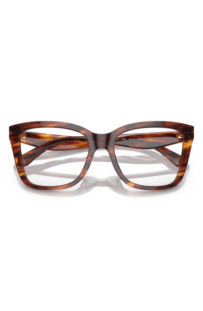 Tory Burch 55mm Square Optical Glasses, Alternate, color, 