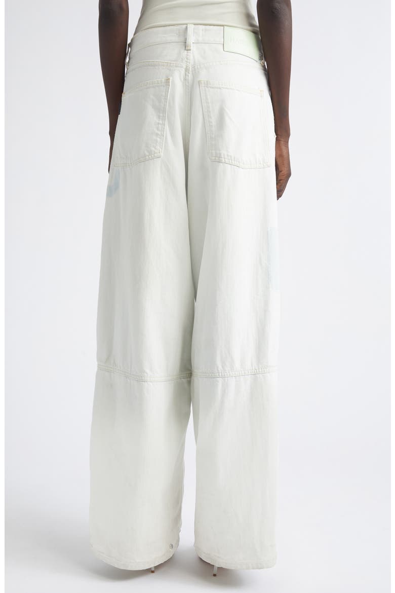 Legacy Rivet Embellished Wide Leg Jeans, Alternate, color, BLEACH SHADOW