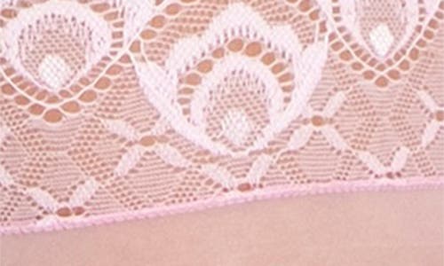 Lechery ® Lustrous Silky Glossy 20 Thigh High Stockings In Pink