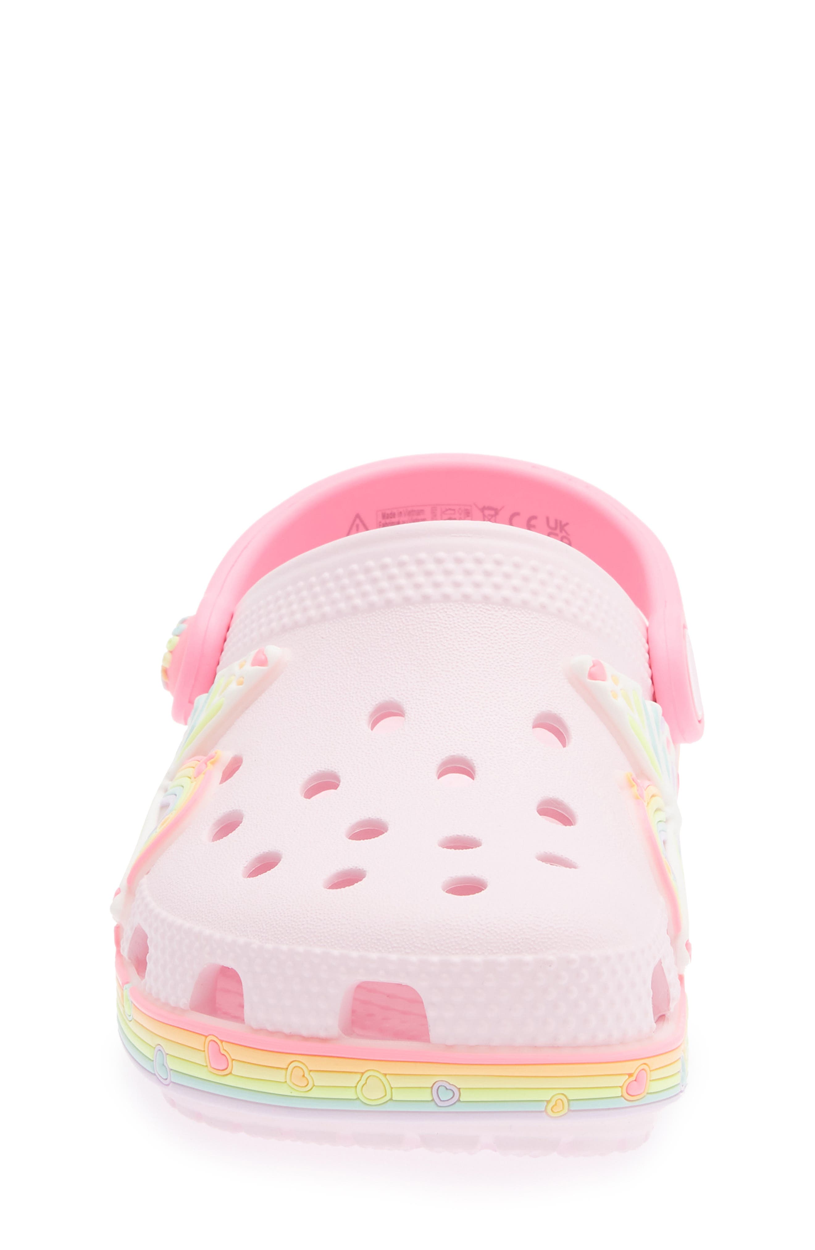 Kids' Classic Butterfly Lights Clog, Alternate, color, PINK MILK