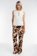 ELLE Collection Knit Top With Embellish Trims