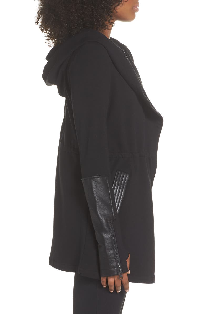 Blanc Noir Traveler Wrap Jacket, Alternate, color,