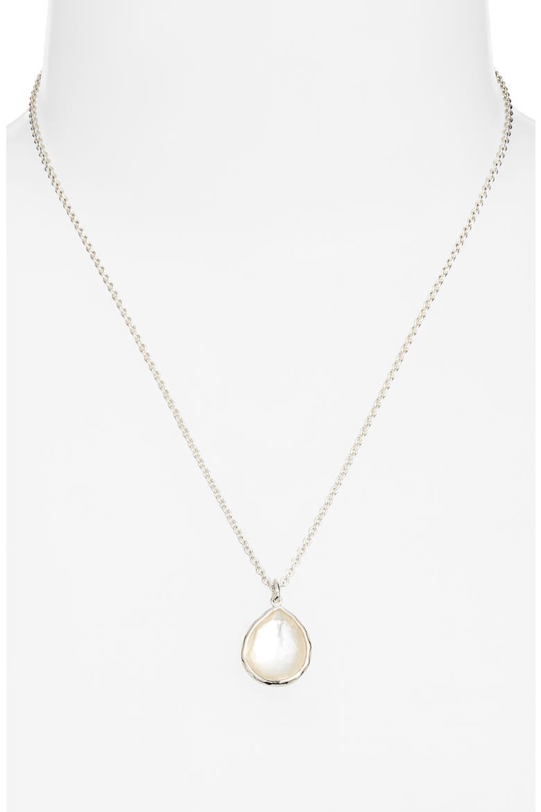 Rock Candy® Mini Teardrop Pendant Necklace, Alternate, color, SILVER