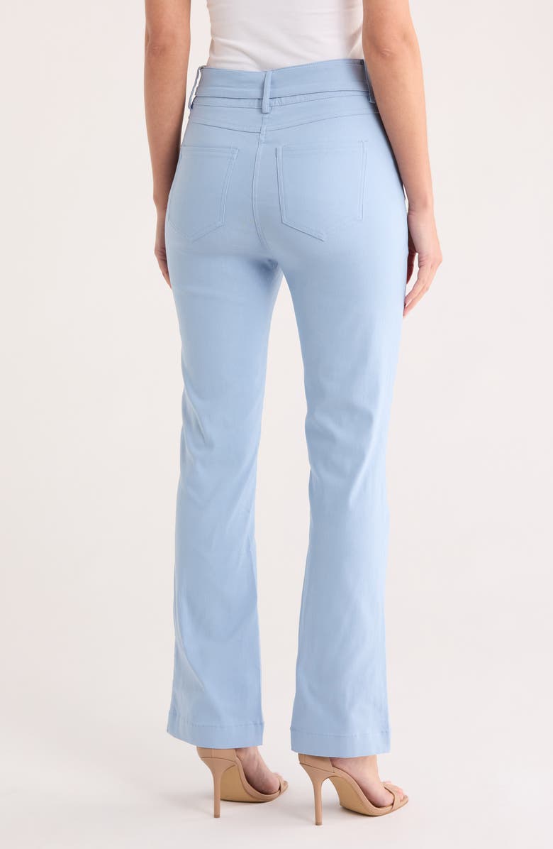 Nicole Miller Tie Waist Bootcut Pants, Alternate, color, Soft Chamy