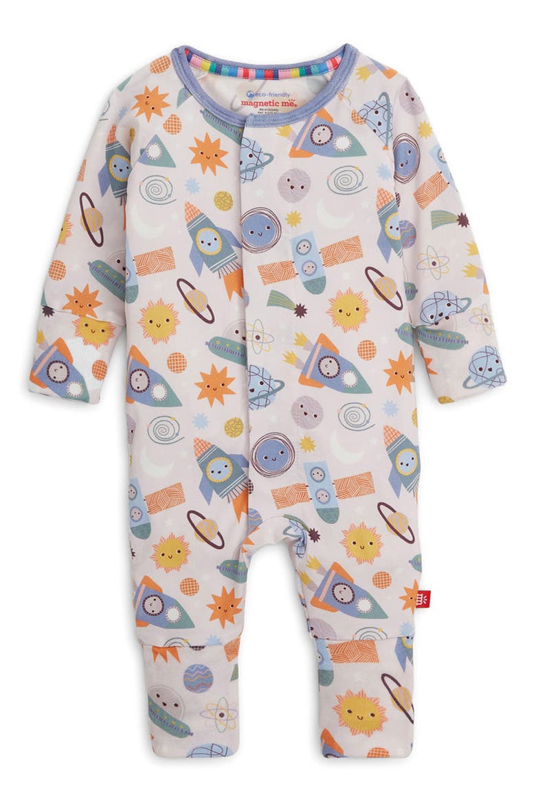 Let's Rocket Convertible Magnetic Footie, Main, color, LET'S ROCKET
