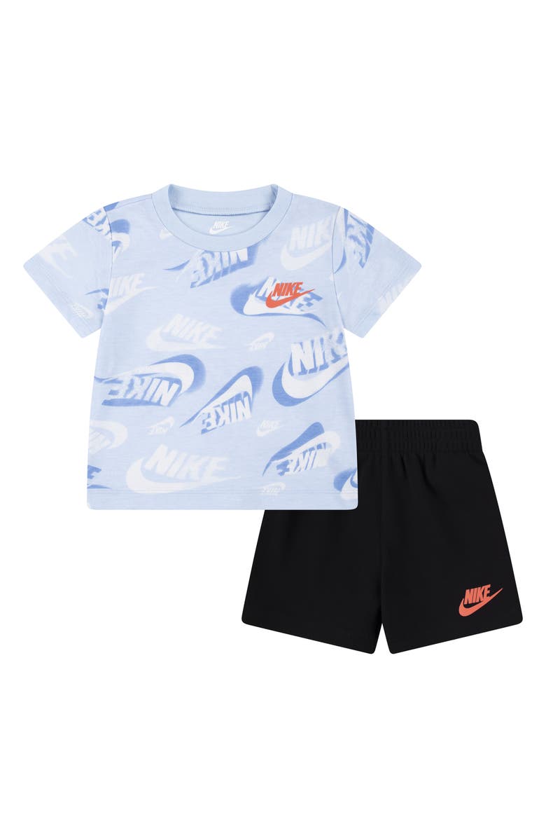 Nike Futura Jersey Graphic T-Shirt & French Terry Shorts Set, Main, color, 