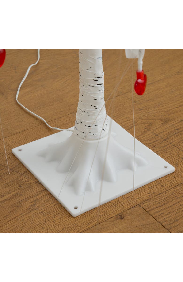 NEARLY NATURAL 3-ft Pre-Lit Artificial Valentine's Day Willow Tree with 40 Heart Shaped LED Lights, Alternate, color, White