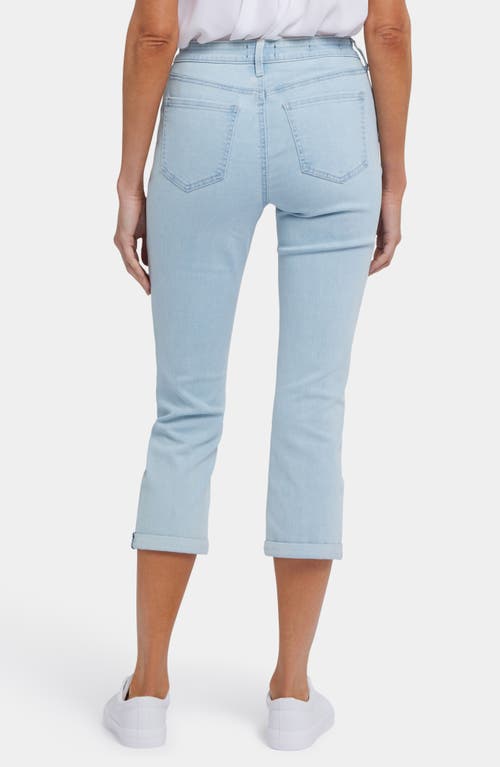 Nydj Chloe Hollywood Frayed Capri Jeans In Clear Waters
