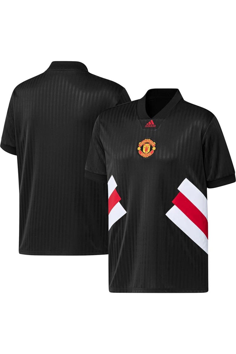 Men's adidas Black Manchester United Football Icon Jersey, Main, color, Black
