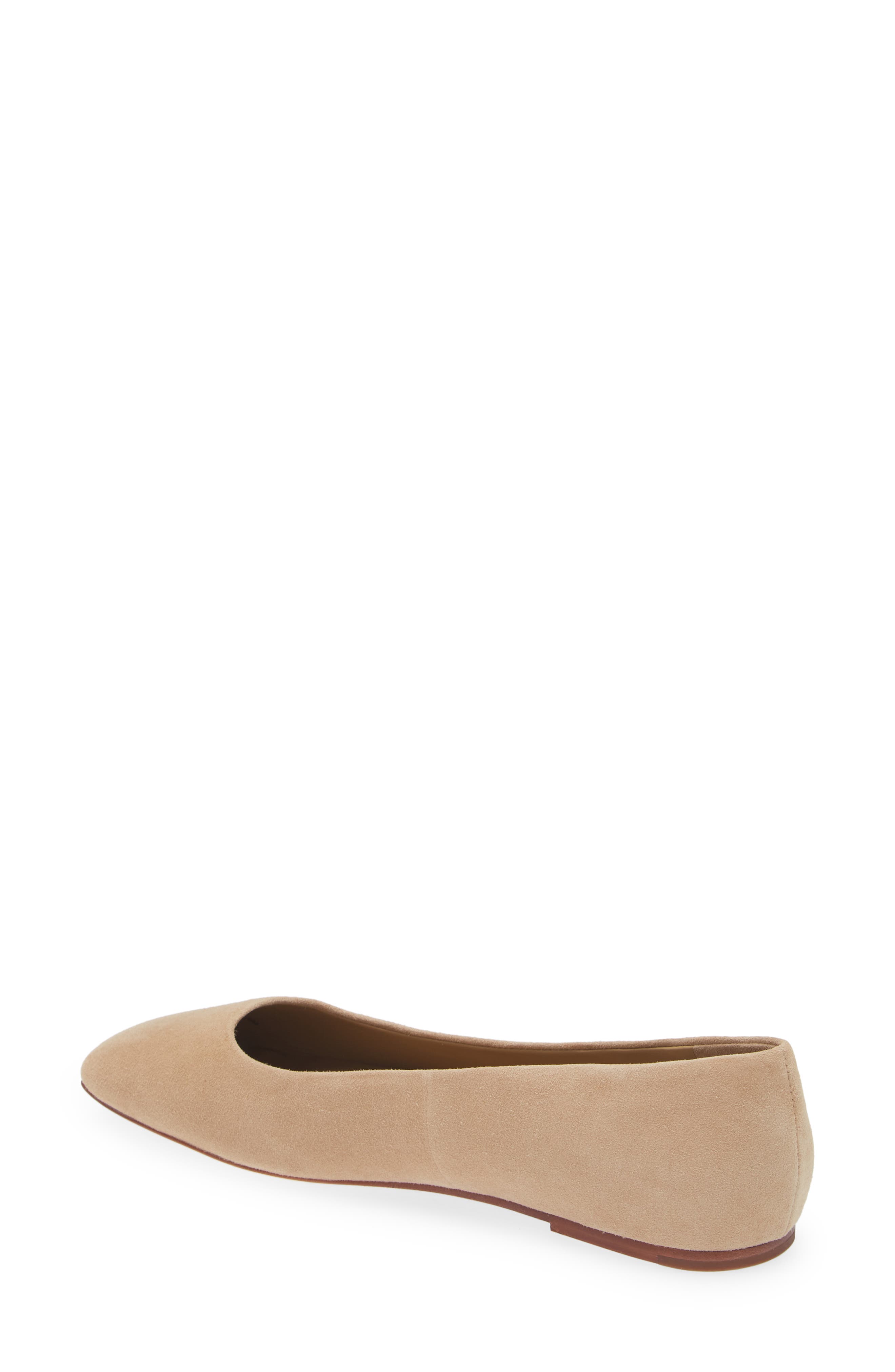 Cesta Square Toe Ballet Flat, Alternate, color, DUNE