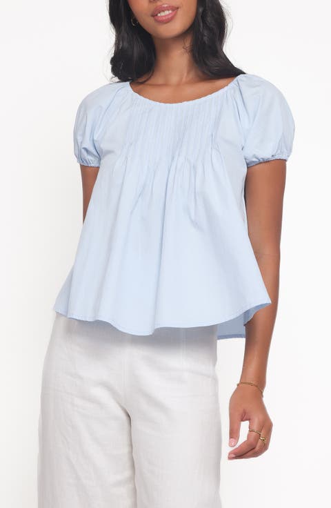 Abbot Pleated Cotton Top