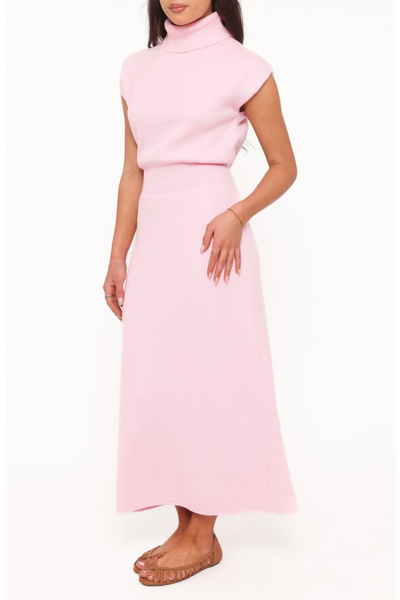 Avalon Turtleneck Midi Dress, Alternate, color, PINK