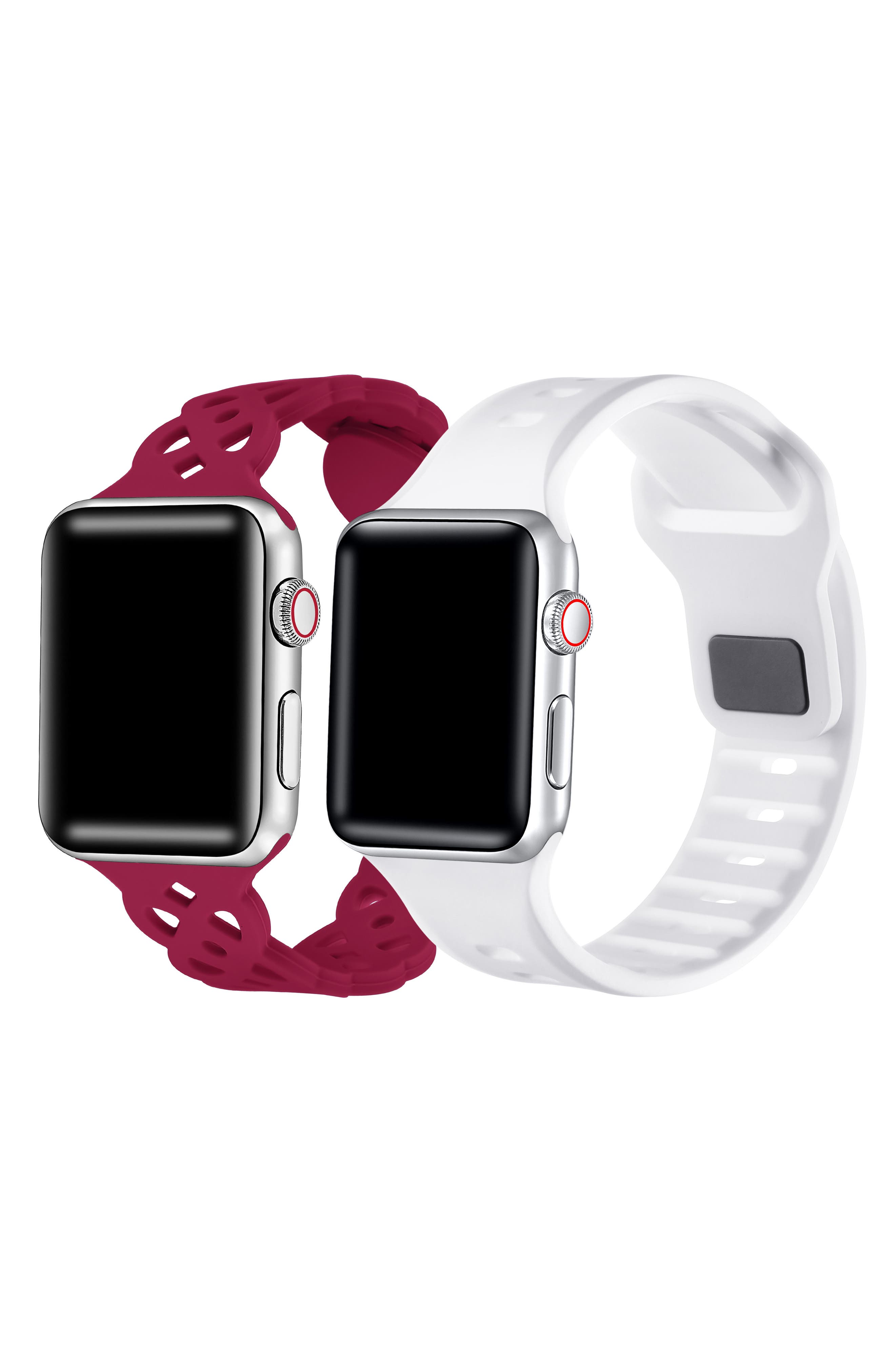 Assorted Lace Silicone 2-Pack Apple Watch® Watchbands