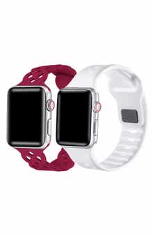 Assorted Lace Silicone 2-Pack Apple Watch® Watchbands
