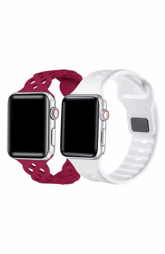 Assorted Lace Silicone 2-Pack Apple Watch® Watchbands