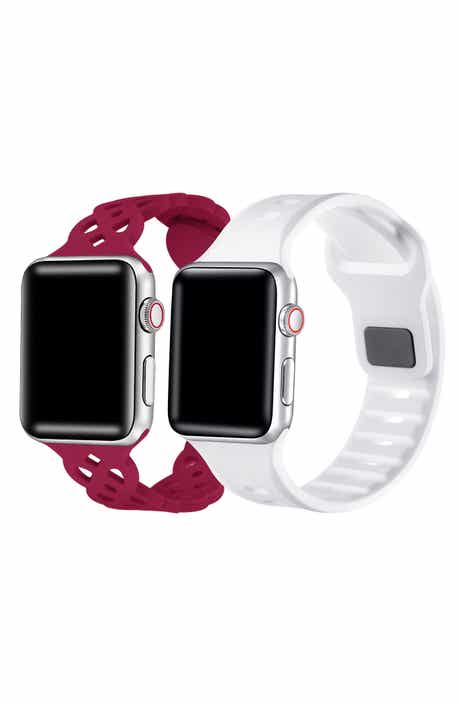 Assorted Lace Silicone 2-Pack Apple Watch® Watchbands
