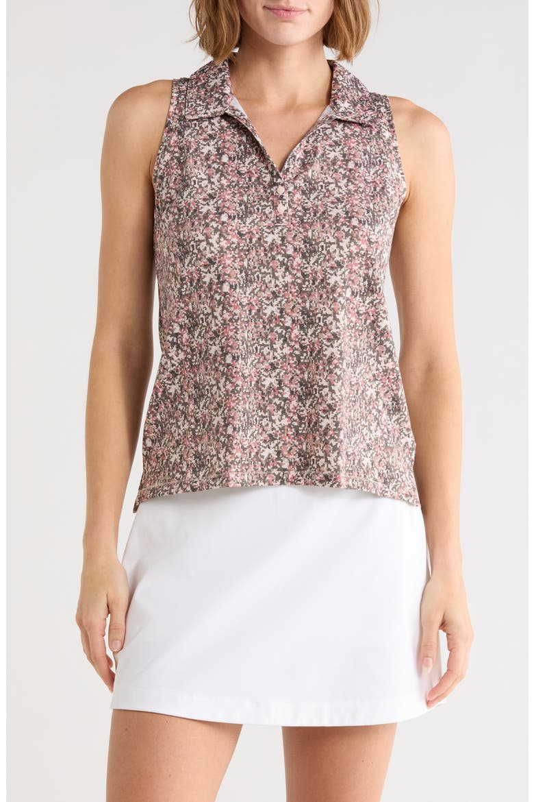 Featherweight Active Racerback Polo, Main, color, PEARL BLUSH MULTI
