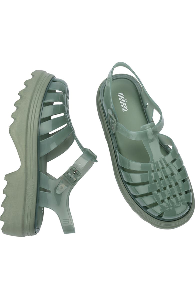 Melissa Possession Platform II Sandal, Alternate, color, Green