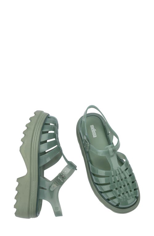 Shop Melissa Possession Platform Ii Sandal In Green