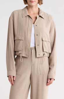 Splendid Breck Crepe Shirt Jacket