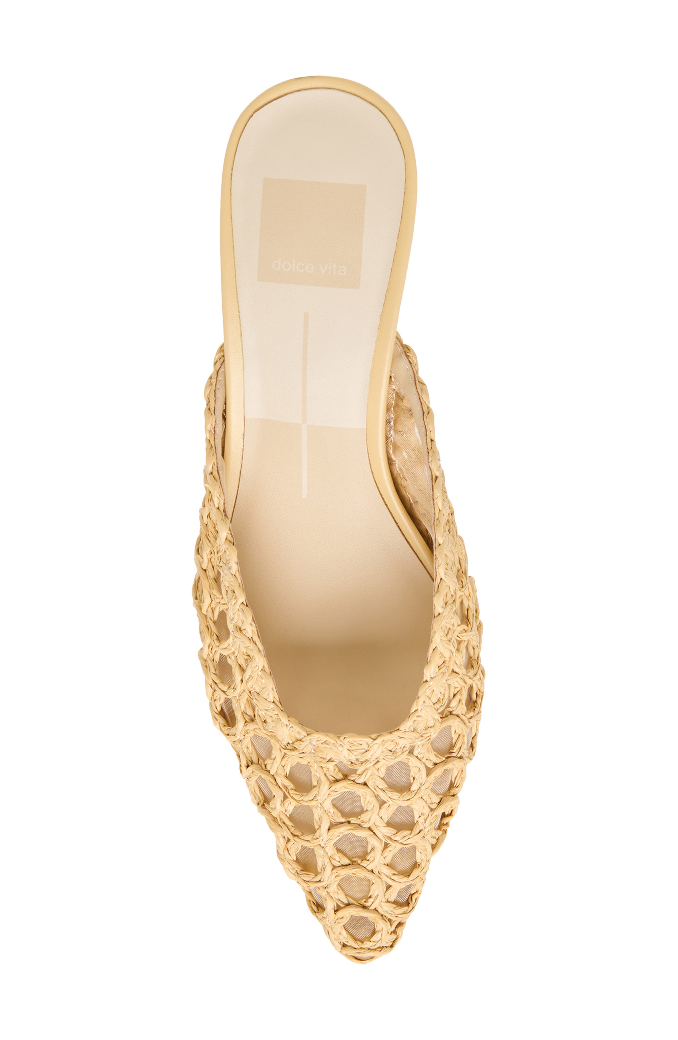 Cleo Loop Mule, Alternate, color, NATURAL RAFFIA