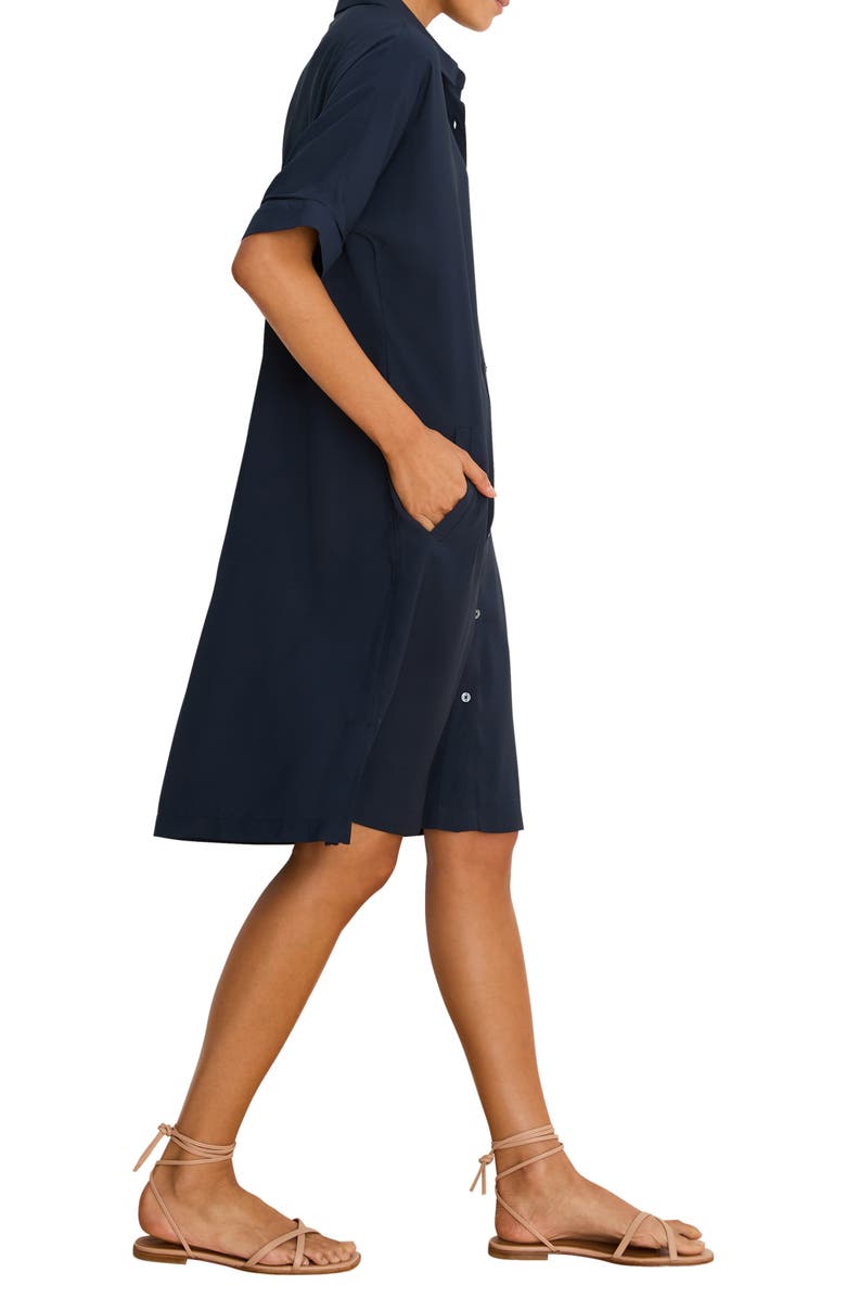 NIC+ZOE Devon Button-Up Dress, Alternate, color, Dark Indigo