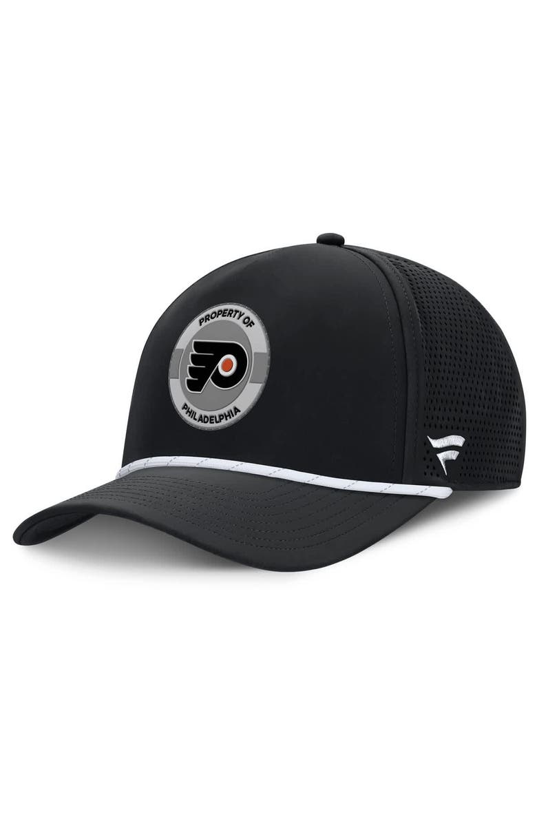 FANATICS Men's Fanatics Black Philadelphia Flyers Authentic Pro Rink Adjustable Hat, Main, color, Black