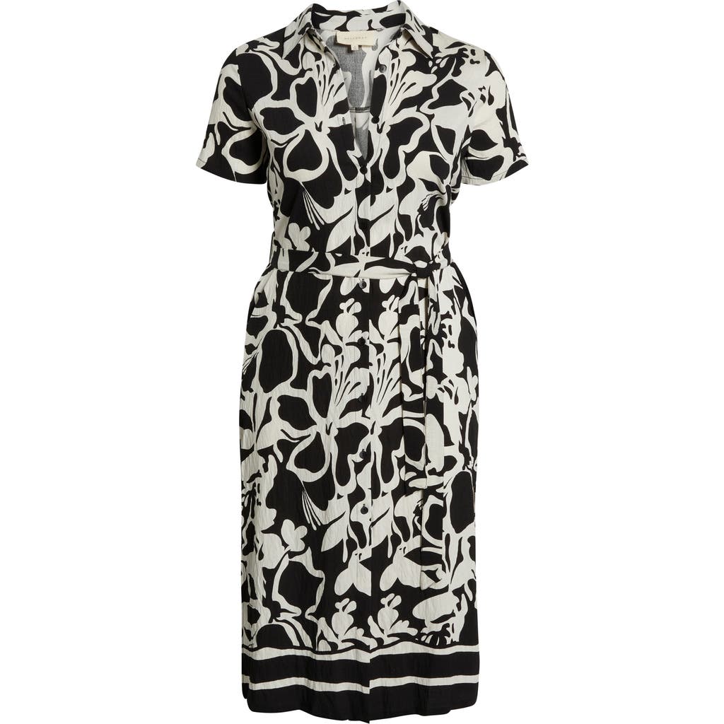 Melloday Printed Shirtdress In Multi