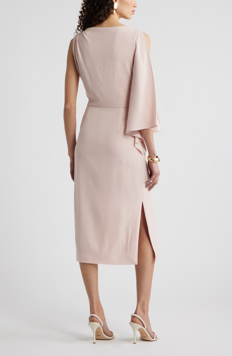 Nordstrom Single Split Sleeve Midi Dress, Alternate, color, Pink Smoke