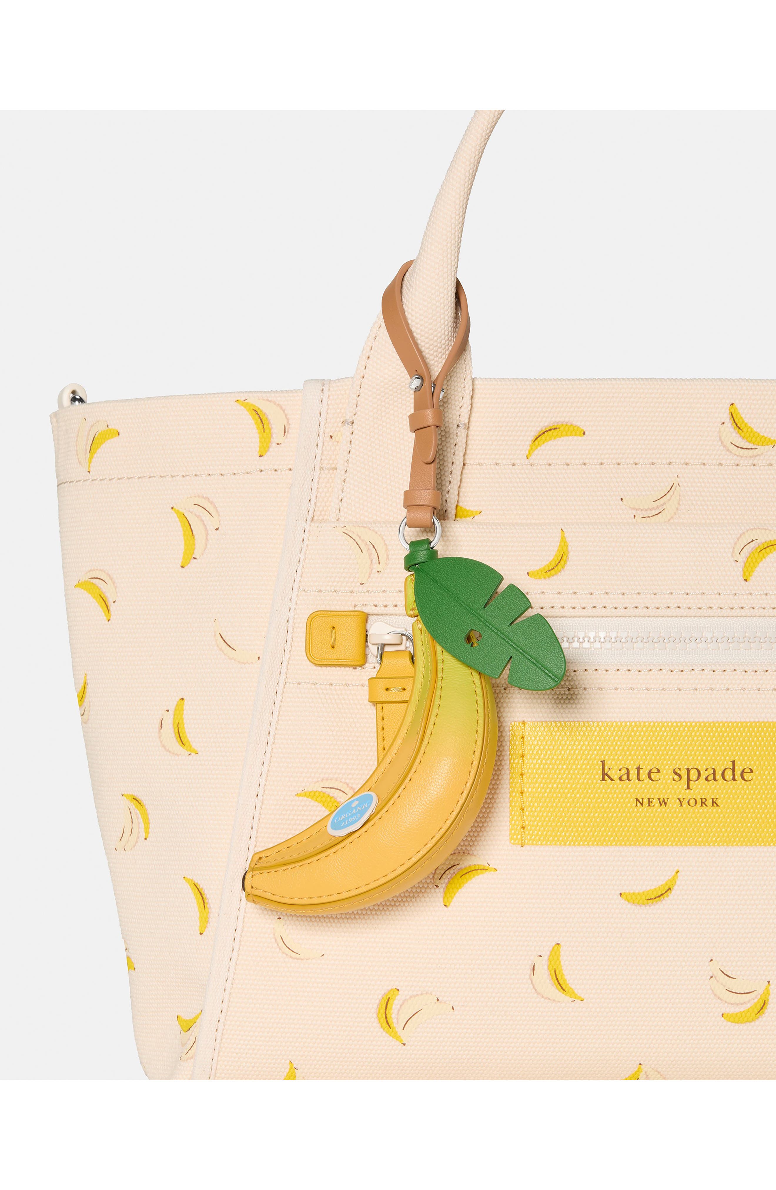 Kate Spade New York banana bag charm, Alternate, color, Yellow Multi